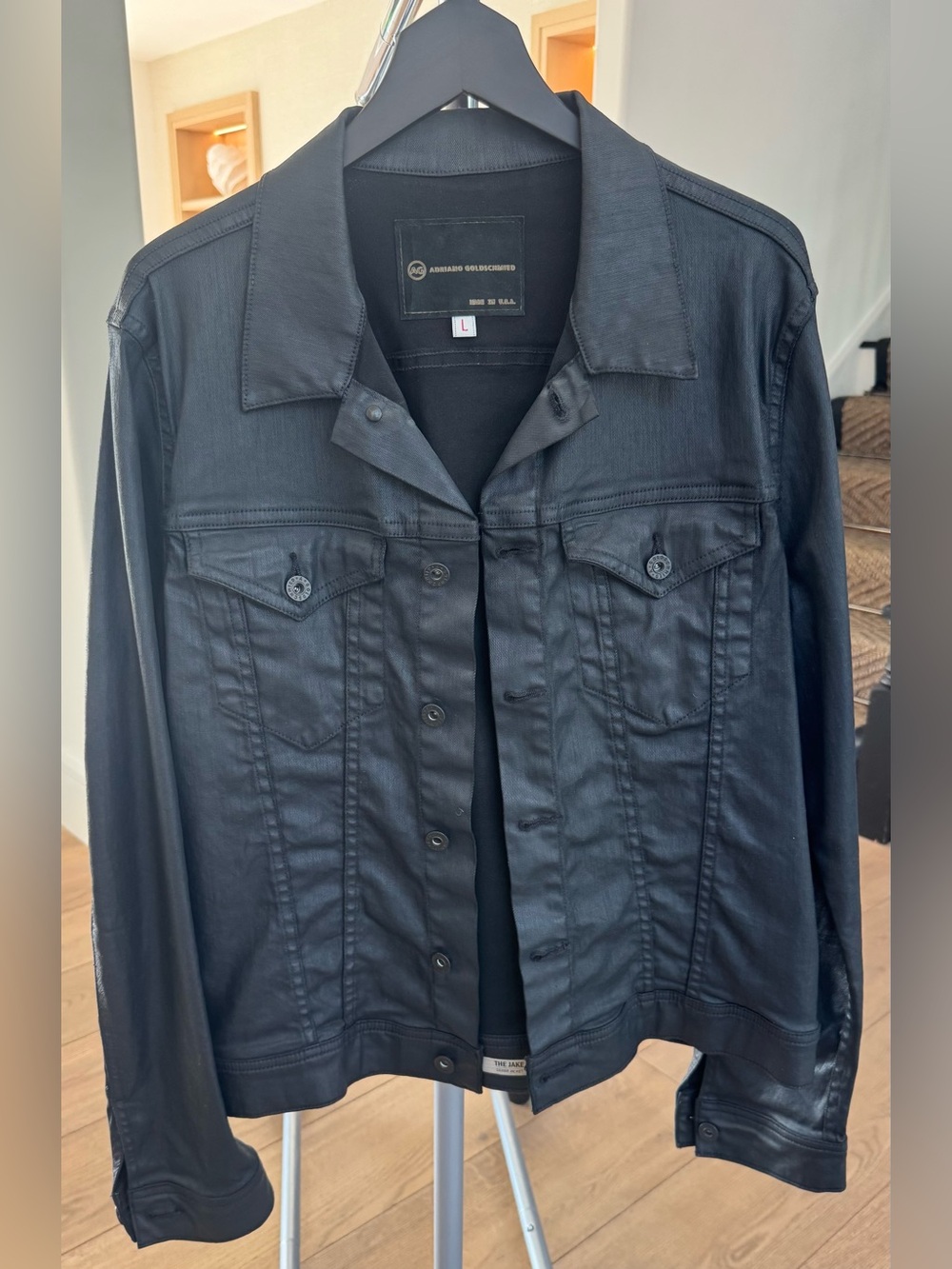 AG Adriano Goldschmied Black Denim Jacket